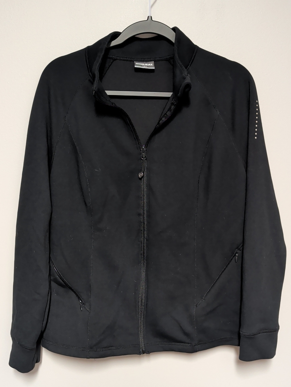 32 Degrees Black Zip-Up Jacket